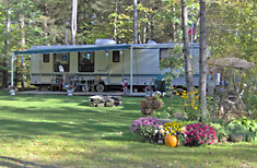 A Seasonal Campsite at Peppermint Park Camping Resort