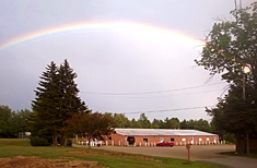 Rainbow over Peppermint Park Camping Resort